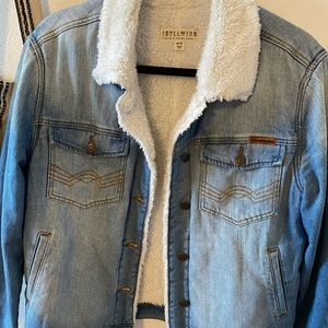 Cozy Sheerling Denim Jacket